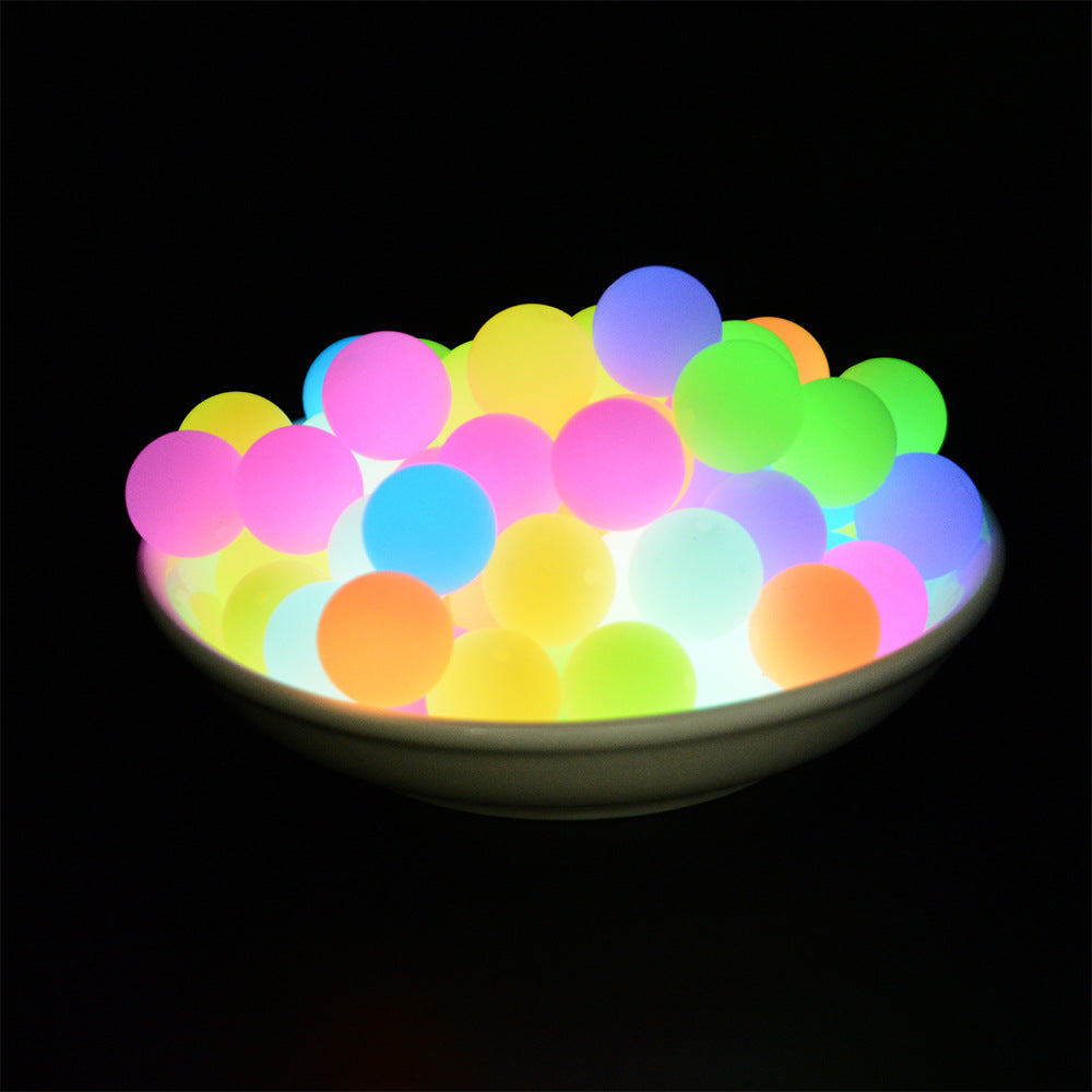 Wholesale 100PCS Glow In The Dark Beads Round Straight Hole Silicone Beads
